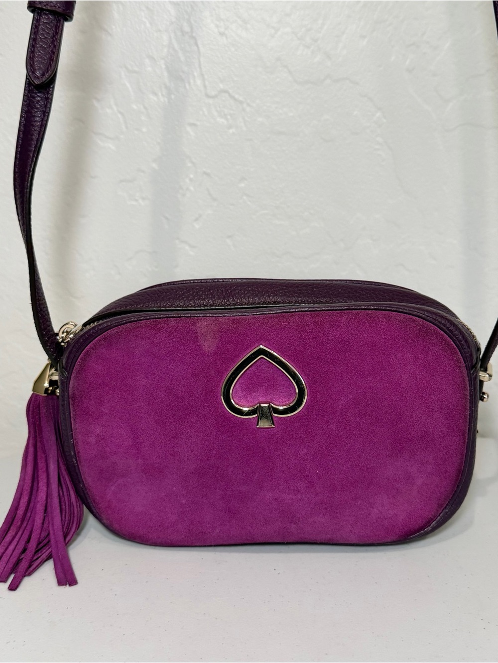 Kate Spade Kourtney Leather and Suede Camera Bag